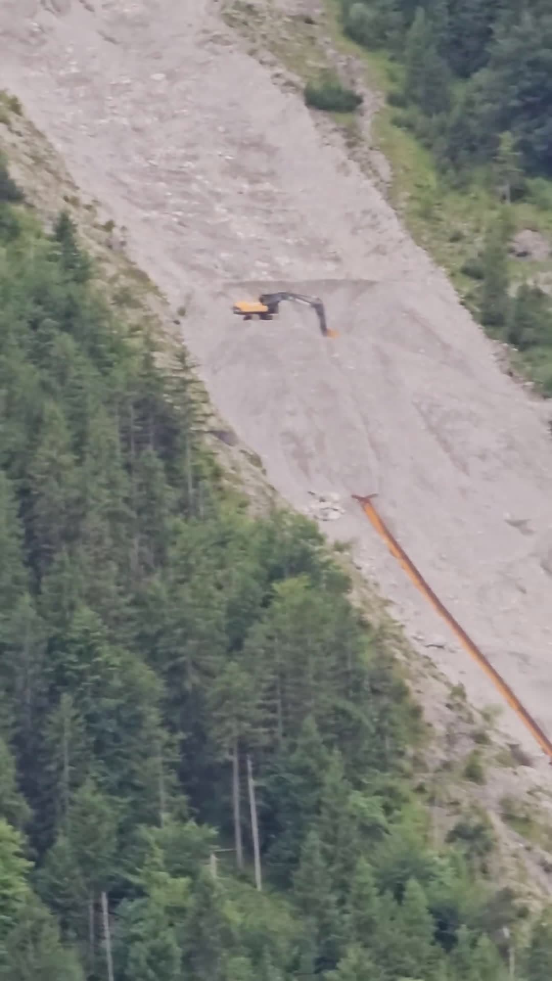 cover for Watch this excavator take on a dangerously steep mountain in Bavaria! 🚧 #Engineering #Mountains #Fails #Germany