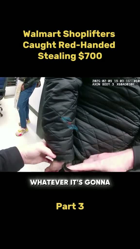 cover for Walmart shoplifters caught red-handed stealing $700! 🚓💥 #Bodycam #CrimeCaught #Police