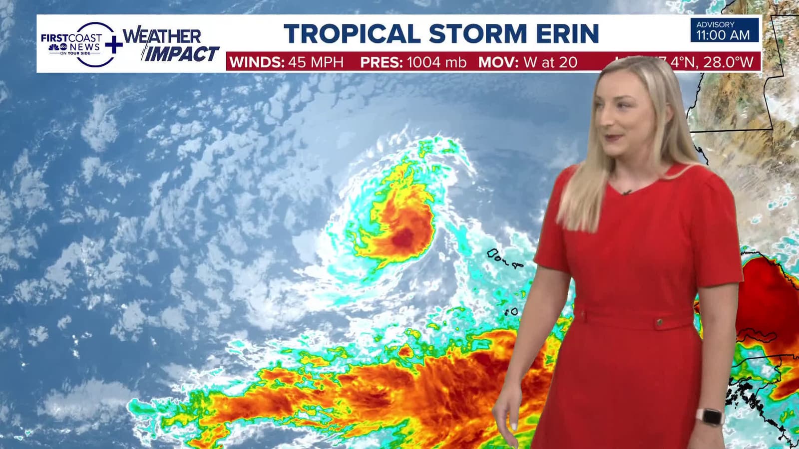 cover for Tropical Storm Erin forms, forecast to become a major Cat 3