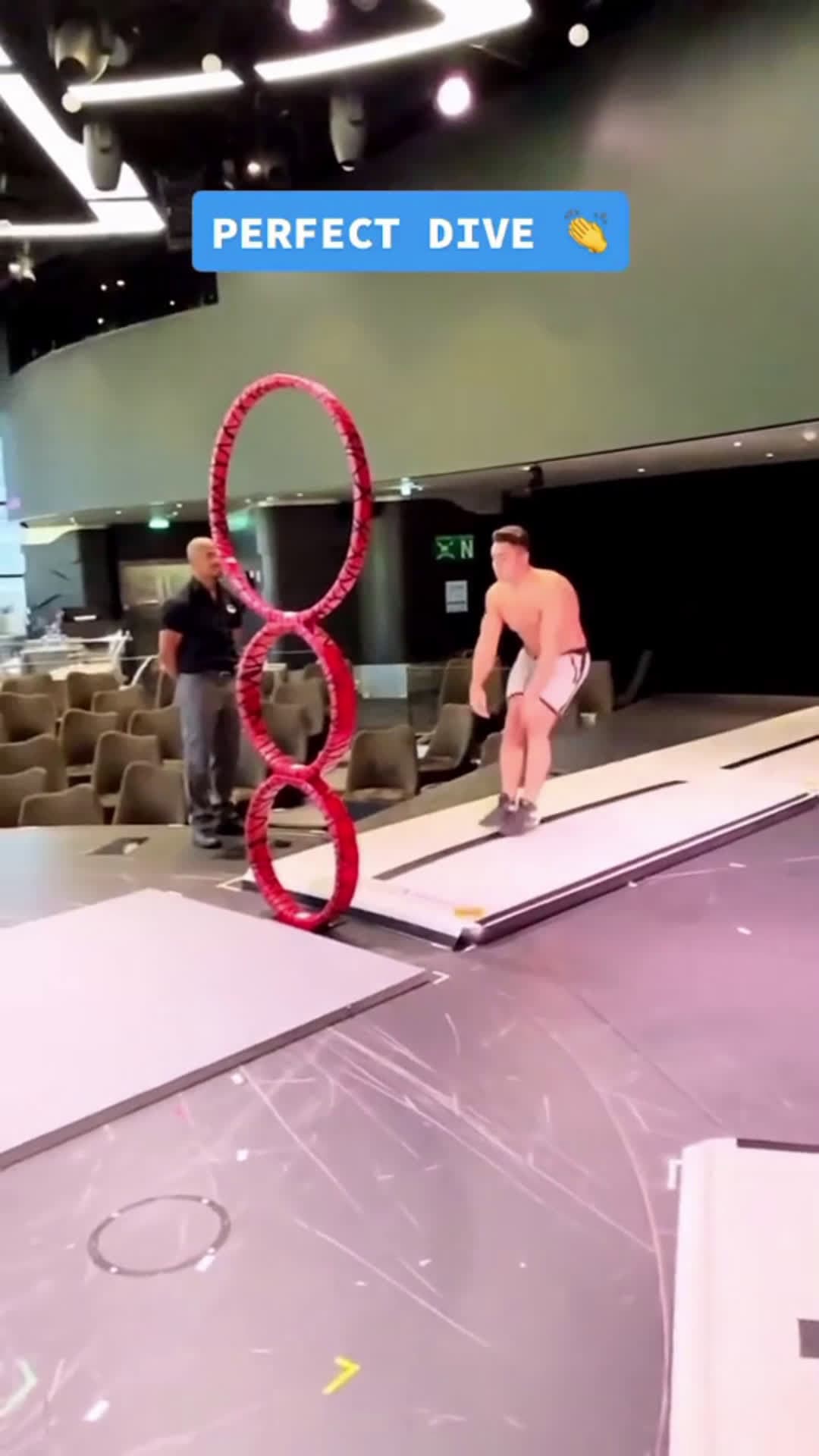 cover for #superathletes#You ever see this before? 🔥 (roberto_alvarezz/IG! #hoopdiving #acrobatics #gymnastics #circus #fyp #foryou