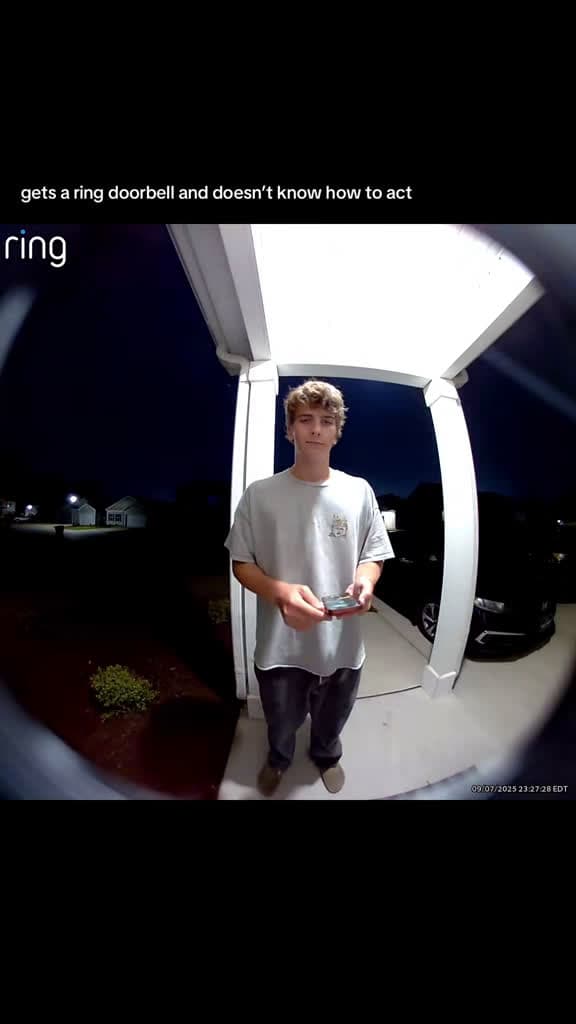 cover for He had me laughing out loud! 😂 #RingDoorbell #FunnyMoment #Hilarious