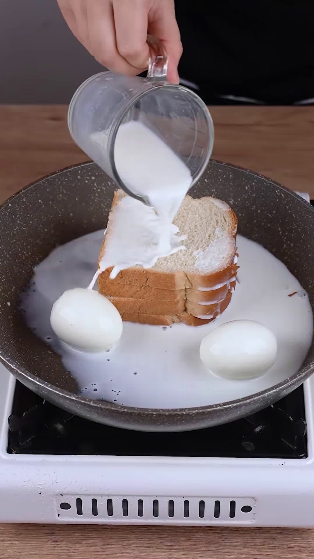 cover for A genius trick with bread that everyone should know 🥹#cooking #bread  #breadrecipe  #milk 