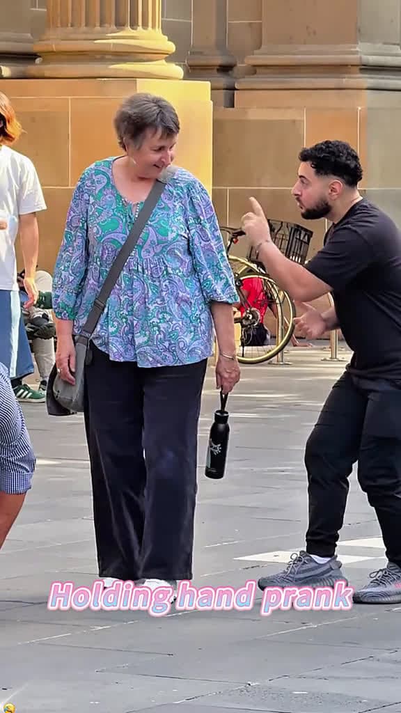 cover for Holding hand prank fyp funny funnyvideo funnyprank fyp prank 02957 #trending