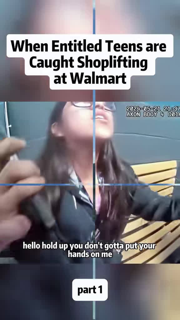 cover for Entitled teens caught shoplifting at Walmart — watch the bodycam footage 🚨 #Shoplifting #Walmart #BodyCam #Cops