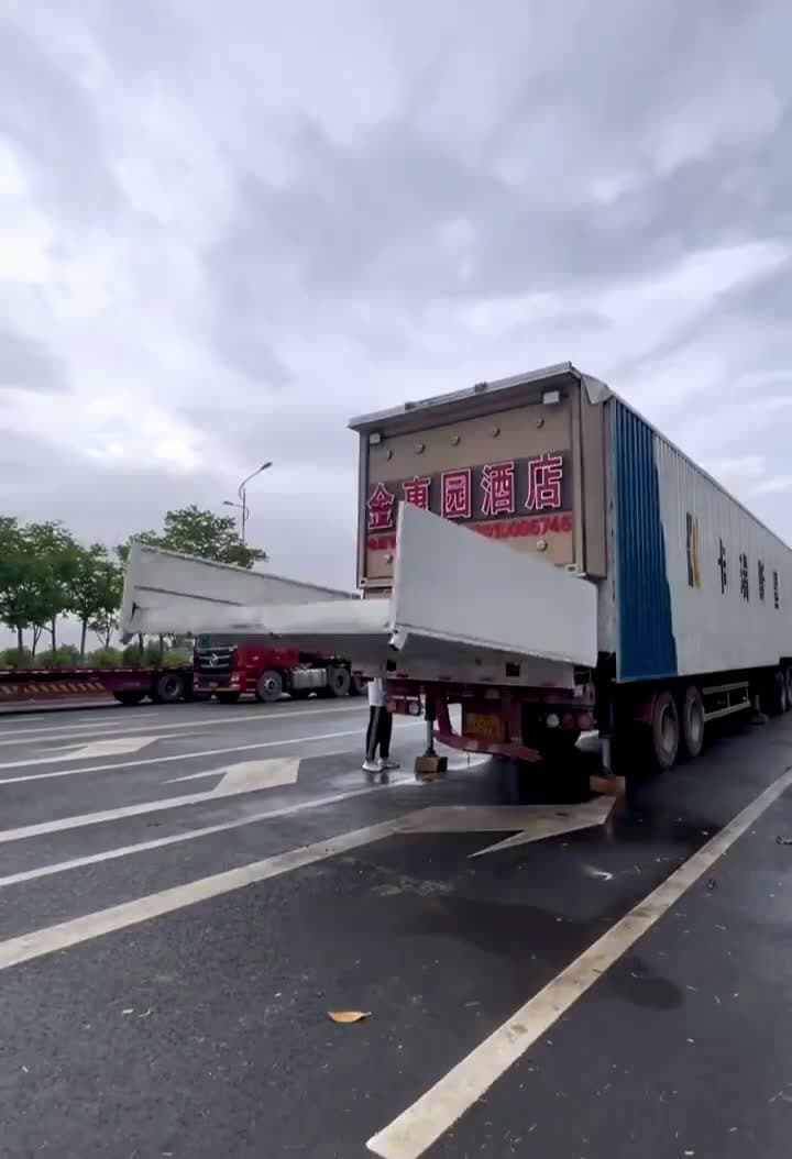 cover for Watch this truck transform into a full banquet hall on wheels 🚚✨ #TruckTransformation #BanquetHall #OnWheels #Incredible