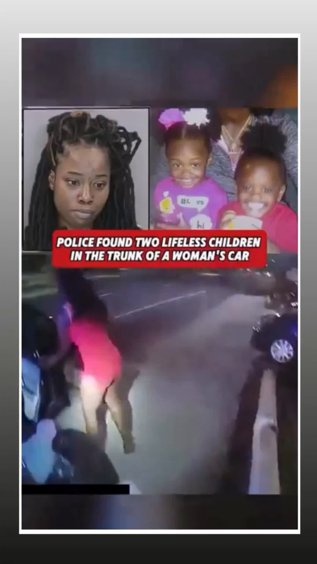 cover for Police found two little children in the truck of a woman's car #TrueCrime #crime #scoopz  #fyp  #truecrimestories  #police  #policeofficer  #foryou 
