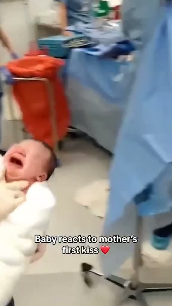 cover for They baby instantly recognised the Mothers voice and touch at once#fyp#viral#funny