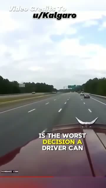 cover for Reckless driver cuts off semi and brake checks dangerous close! 🚛⚠️ #DrivingFails #RoadRage #DangerousDriving