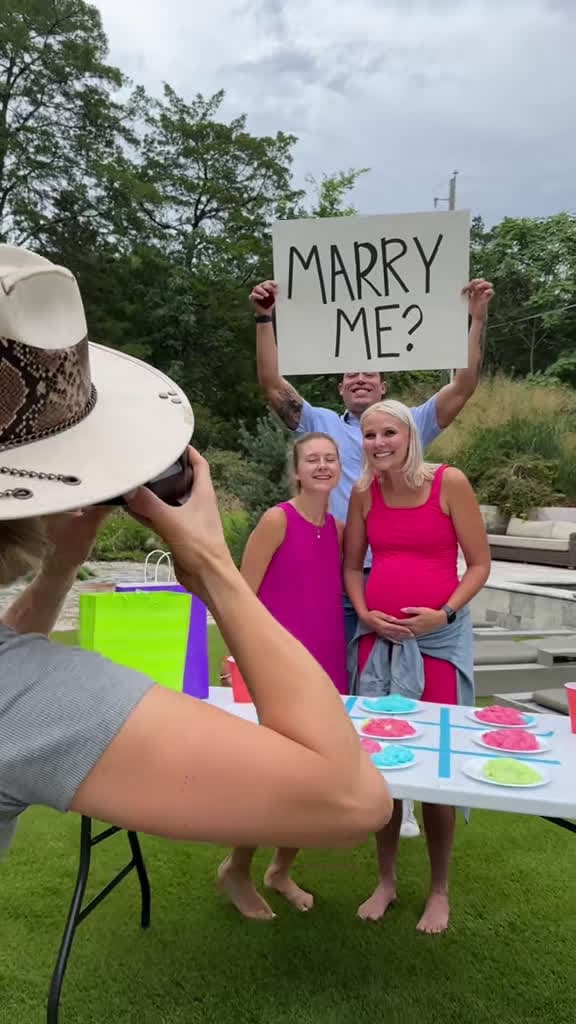 cover for When a gender reveal turns into a surprise proposal! 💍💖 #GenderReveal #Proposal #Engagement