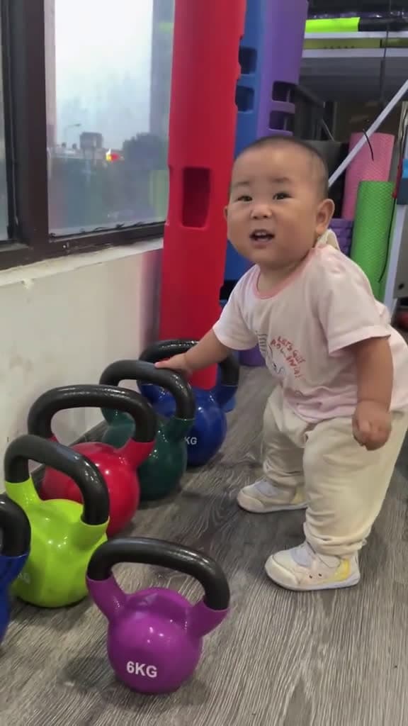 cover for The baby wants to build muscle fyp foryou baby funnyvideos funny babytok 32078 #america