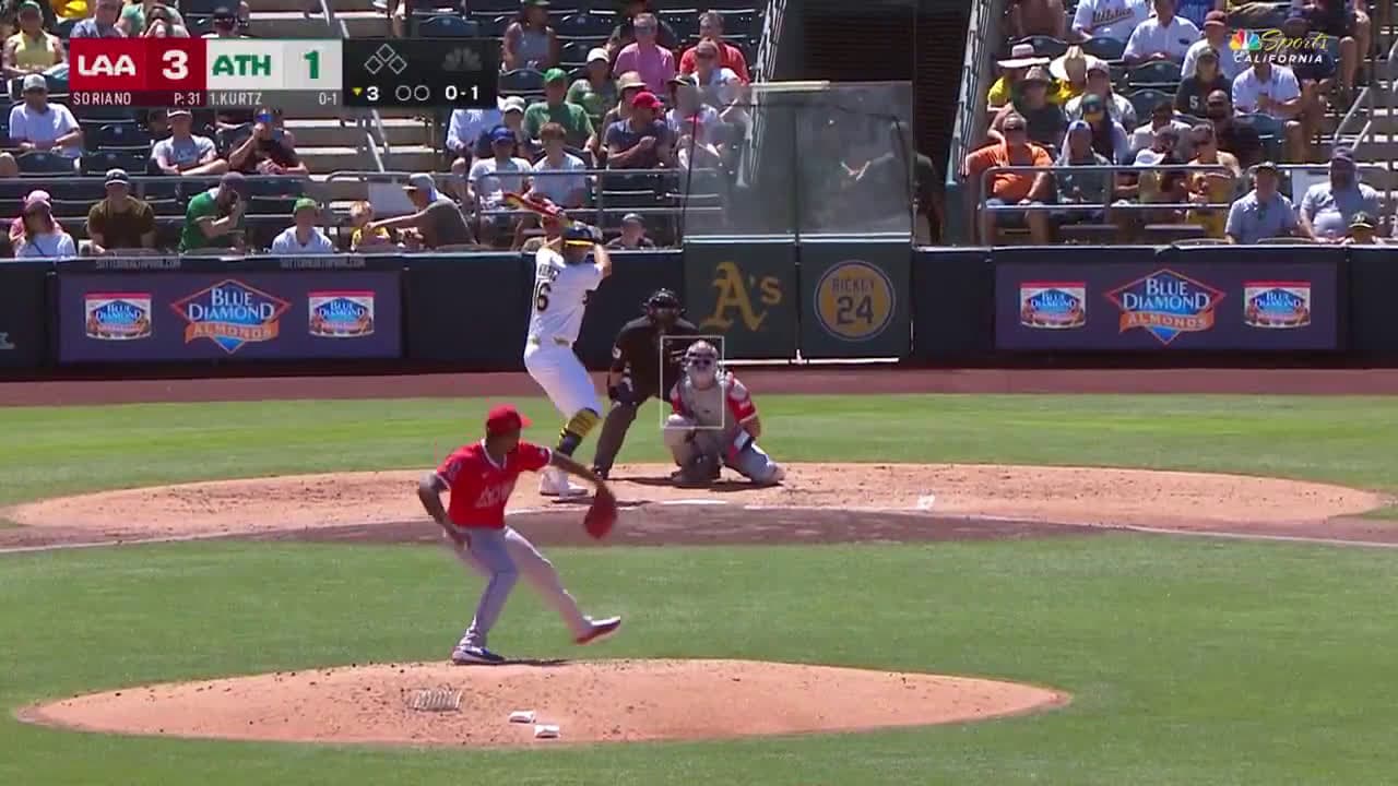 cover for Nick Kurtz goes oppo for his 25th homer of the season — pure opposite-field power! 🔥⚾️ #Baseball #MLB #NickKurtz #Homerun