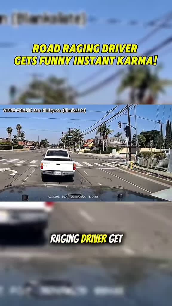 cover for Watch this road raging driver get instant karma on the spot! 😂🚗 #InstantKarma #RoadRage #Crash