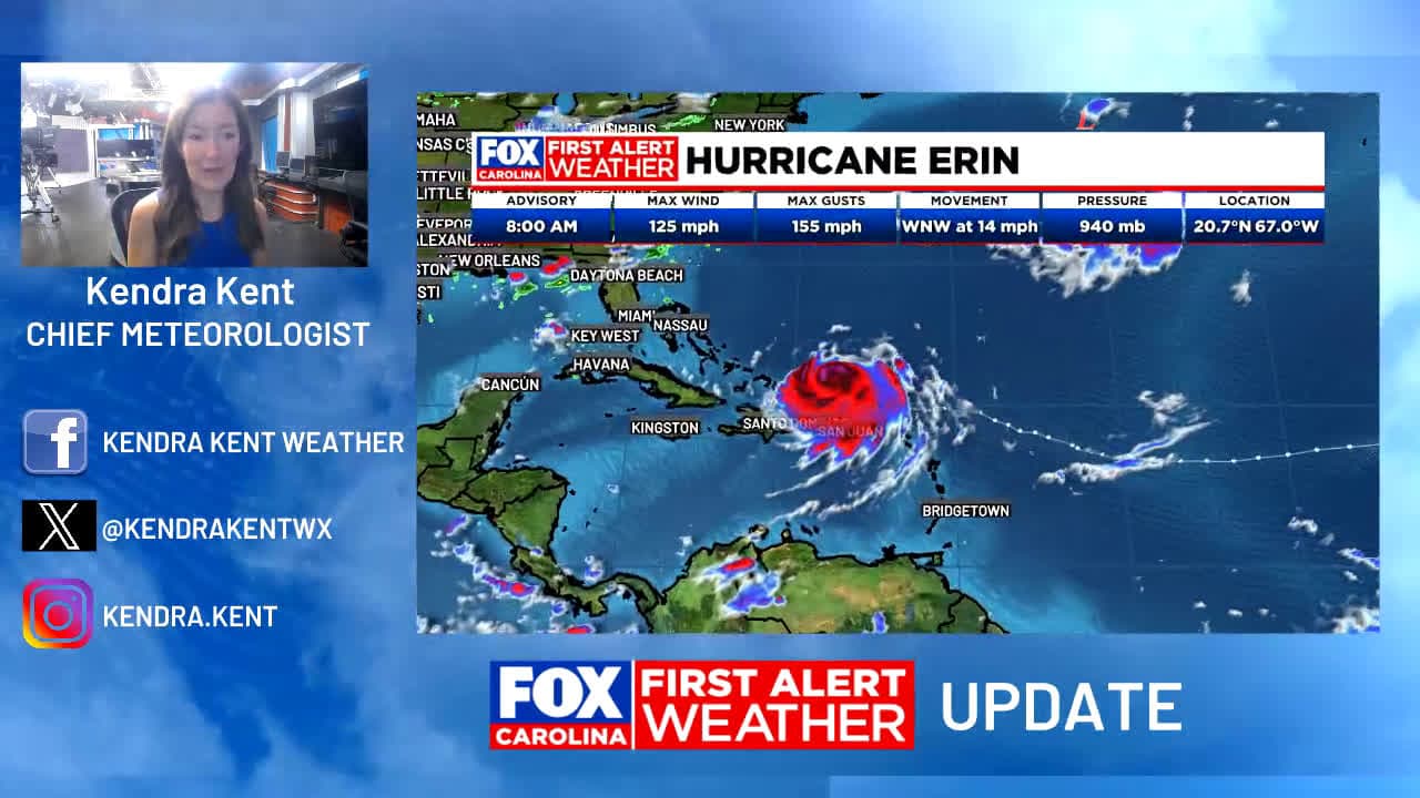 cover for FIRST ALERT: Erin starting its turn north, still a major hurricane