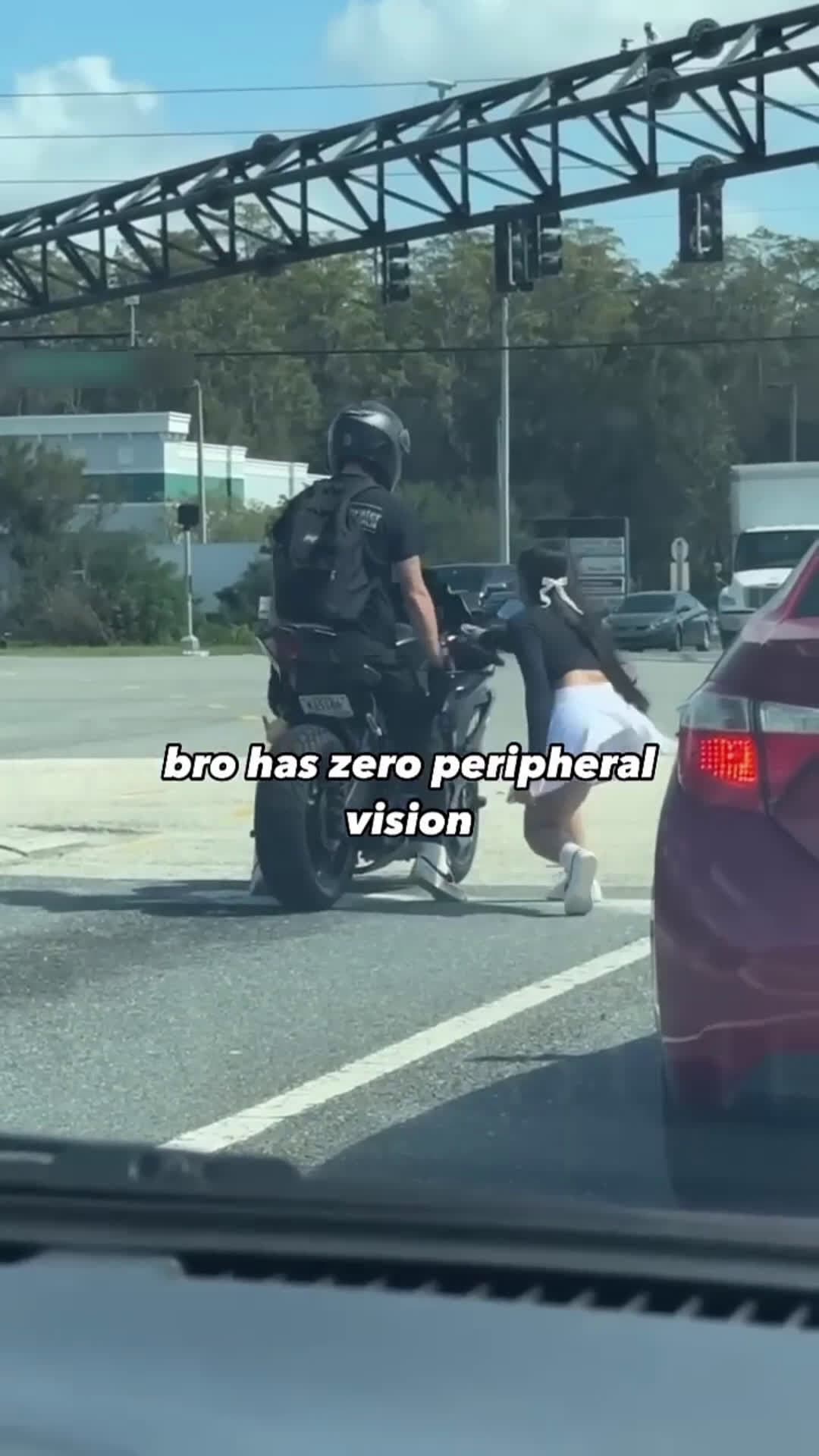 cover for he should’ve taken her car battery smh #motorcycle #bikelife #bikergirl #bodycam 