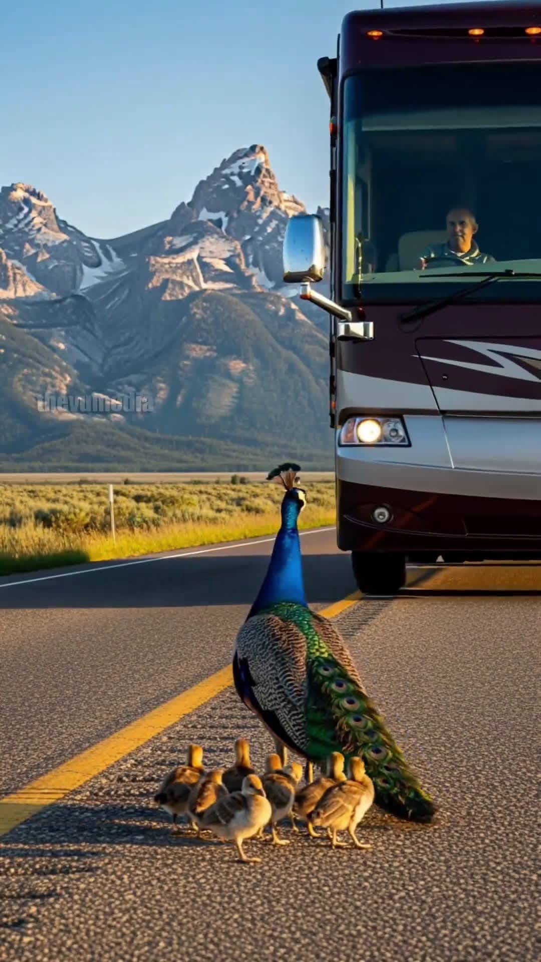 cover for AIWildlifeJoy: Nature's creatures bring peace to the soul. Experience the tranquility #GentleAnimals #Mindfulness #HealingNature #PeacockGrace #ThankfulHeart