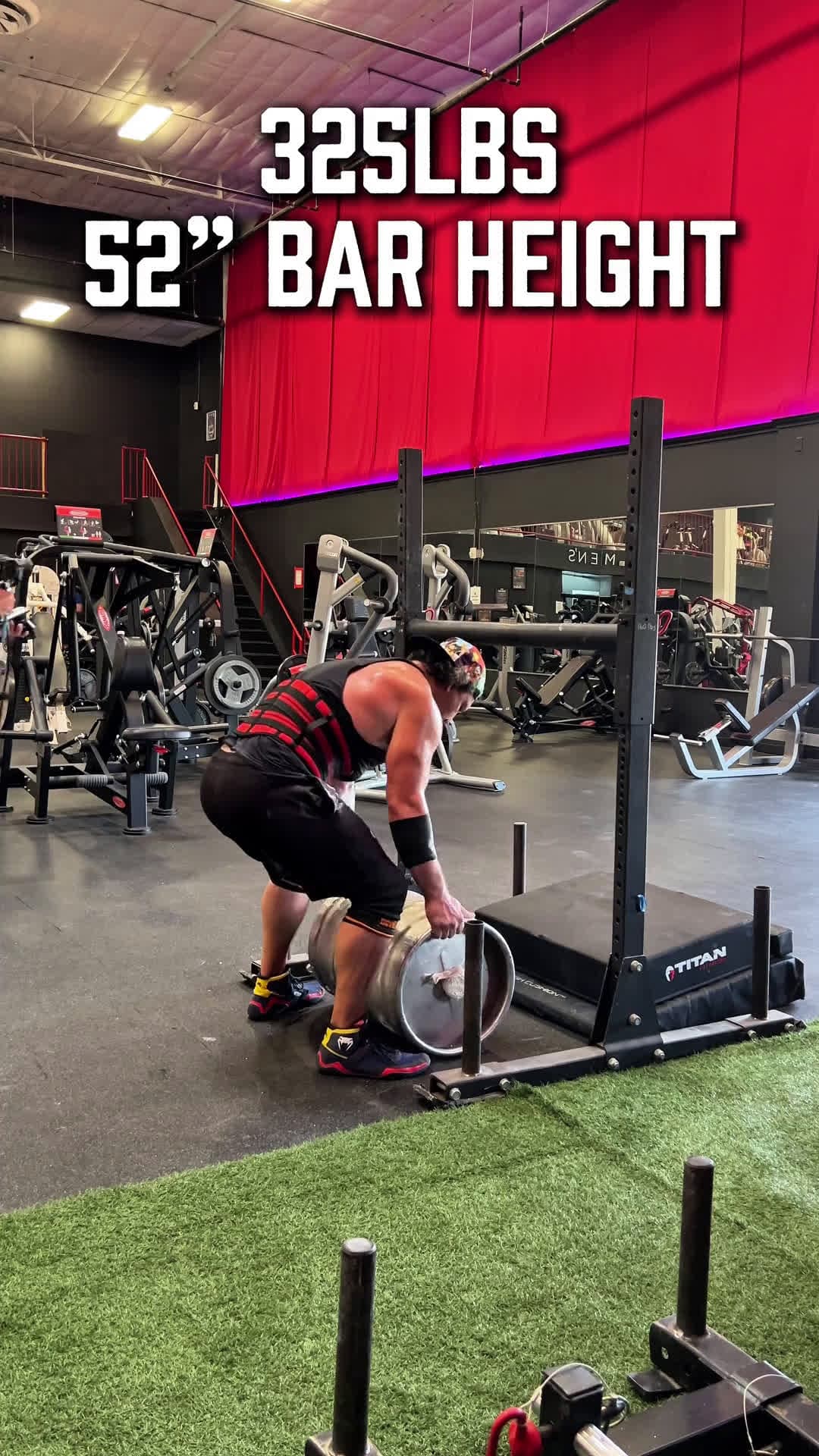 cover for 325 lbs for a double at nationals — 2 inches higher than comp height. 5 weeks out 💪 #Powerlifting #Weightlifting #NationalsCountdown #StrengthTraining
