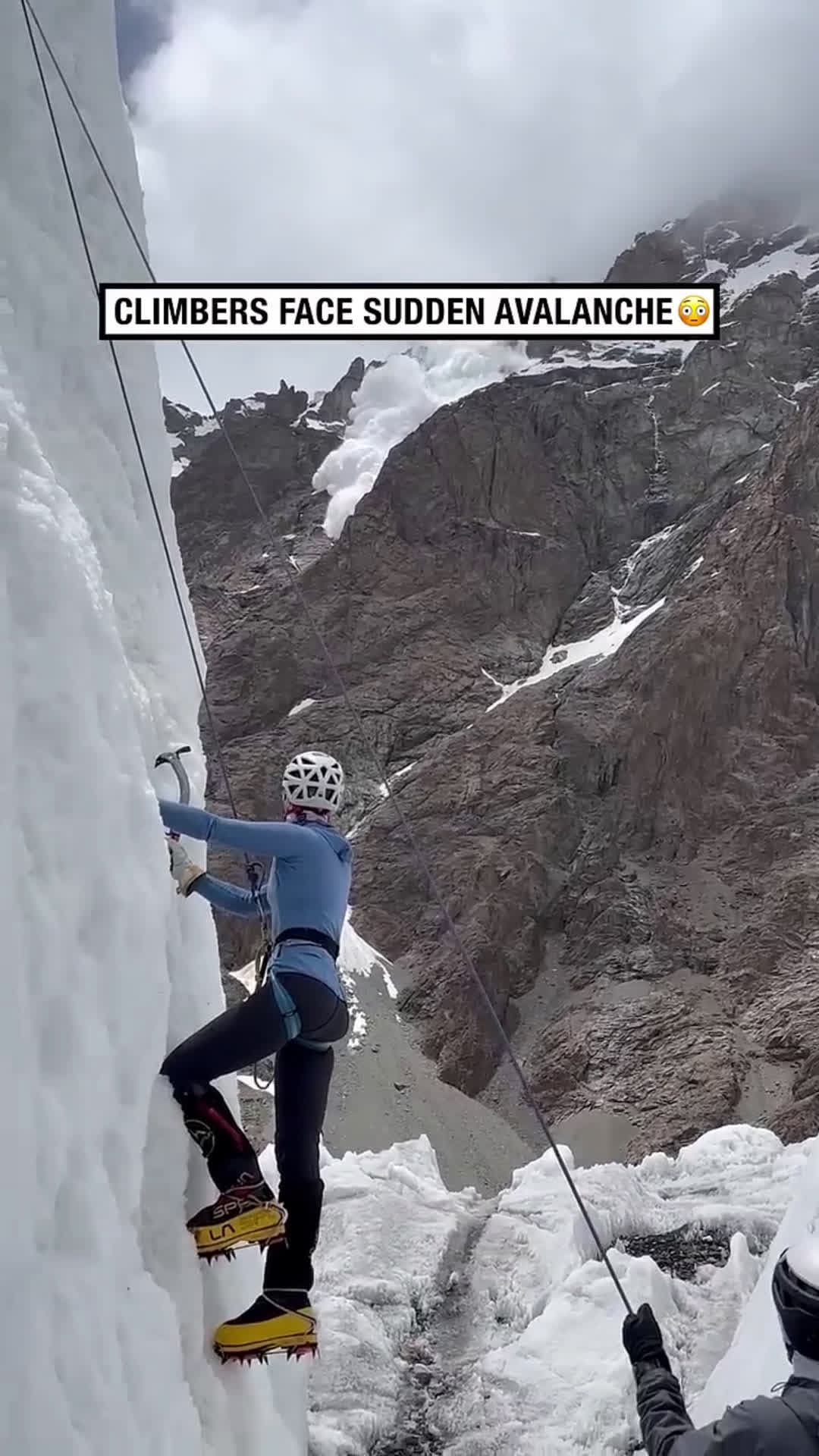 cover for Climbers face sudden avalanche! 😳