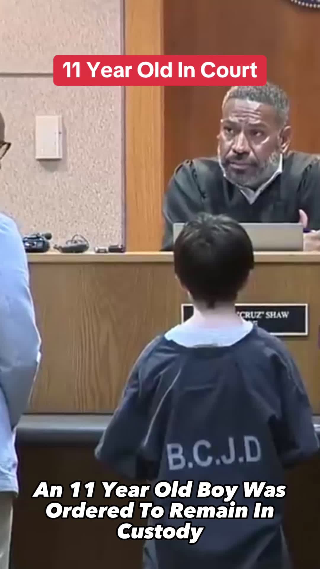 cover for #TrueCrimeStories This is the moment an 11-year-old boy was ordered to remain in custod...