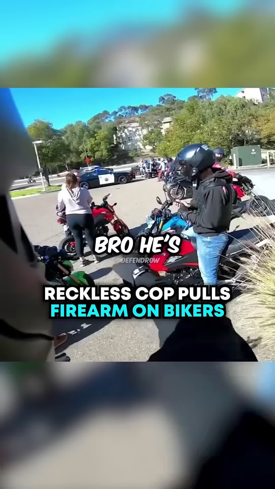 cover for Reckless Cop Pulls FIREARM On Bikers