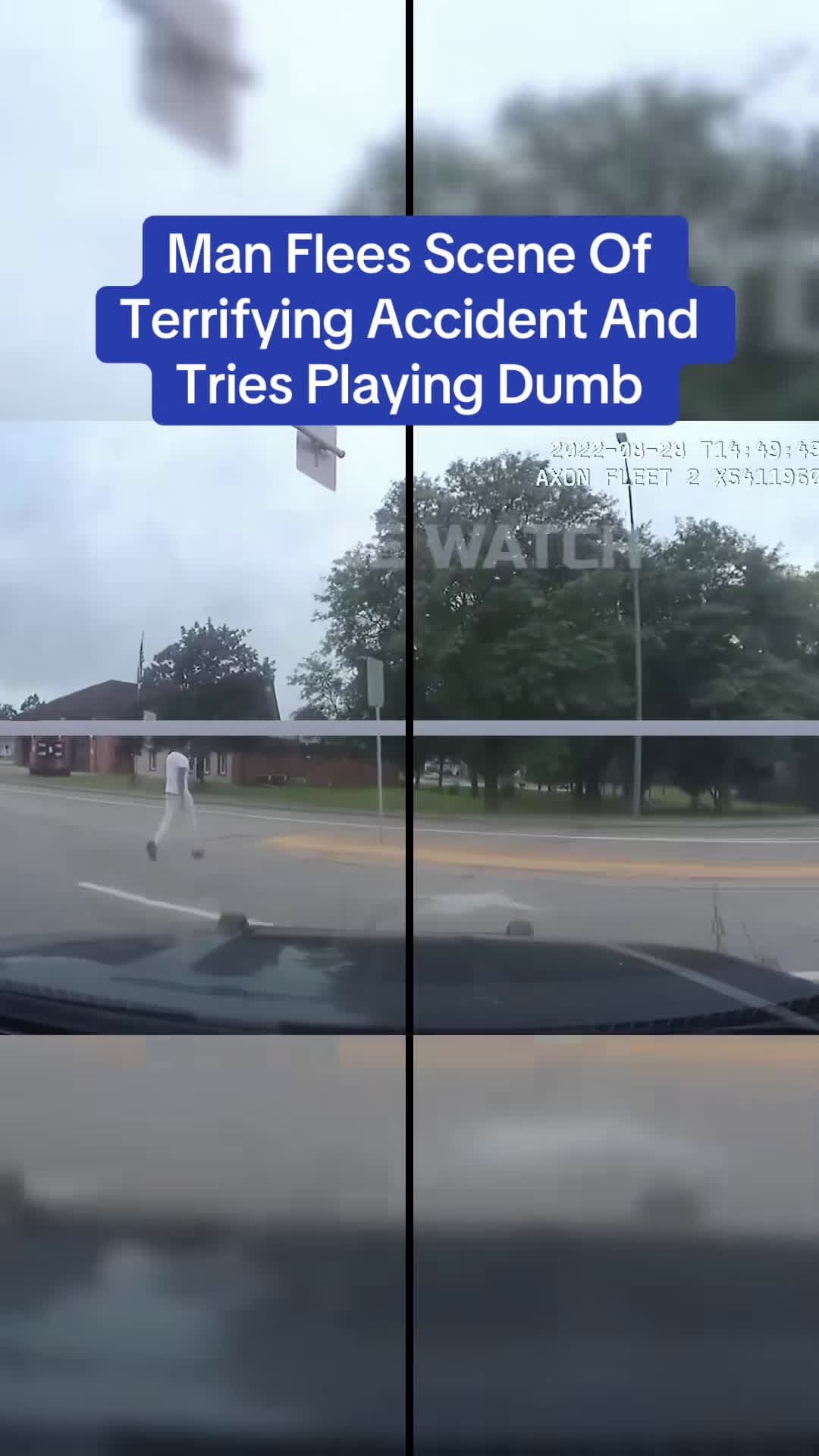 cover for Man Flees Scene Of Terrifying Accident And Tries Playing Dumb #bodycam 