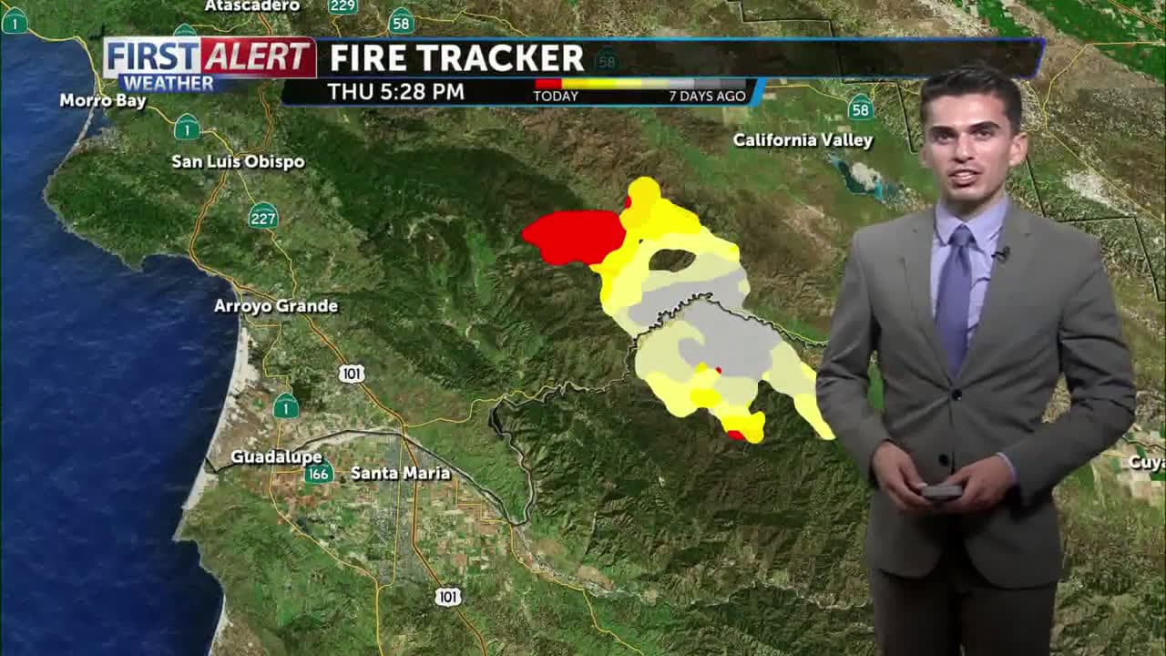 cover for Cooling Friday, inland heat near Gifford Fire to remain