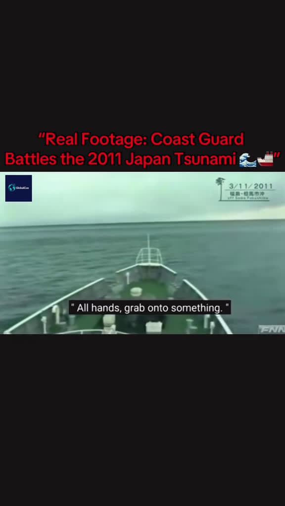cover for Watch the Japanese Coast Guard face massive tsunami waves in 2011—unbelievable real-life footage! 🌊 #Tsunami #Japan #CoastGuard #NaturalDisaster