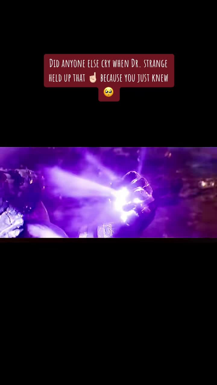cover for That moment Dr. Strange held up his finger... instant tears. Tony Stark will forever be my hero! ❤️ #IronMan #AvengersEndgame #MCU