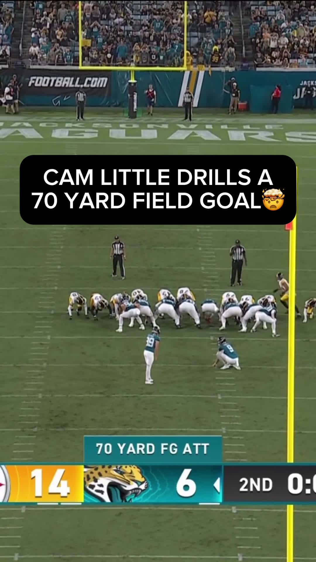 cover for A NFL Record 70 Yard Field Goal🤯