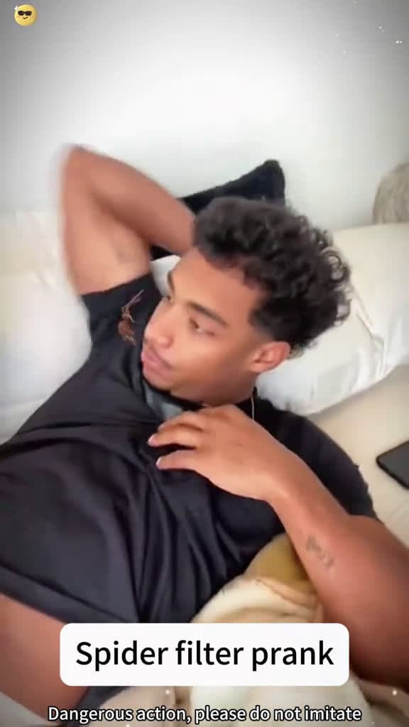 cover for Spider filter prank fyp fyp funnyvideo funnytiktok funnymoments Tiketok hahaha prank 69294 #shortvideosscoopz