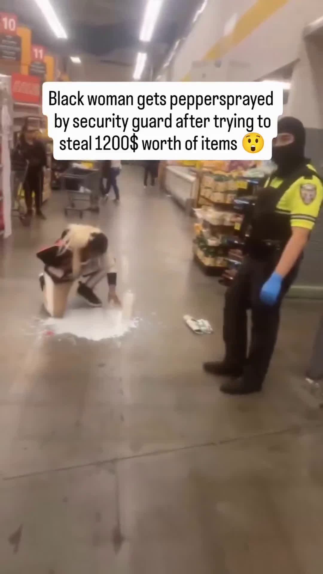 cover for Shoplifting goes wrong after security uses pepper spray #caughtoncamera 