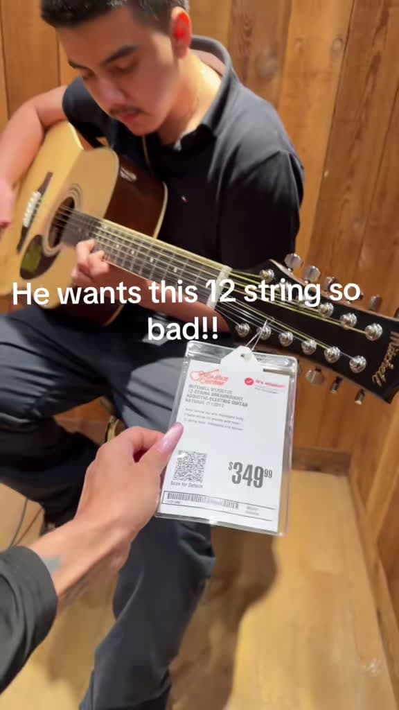 cover for Dreaming of the day I can gift him this 12-string beauty! 🎸✨ #GuitarGoals #AcousticLove #12StringMagic