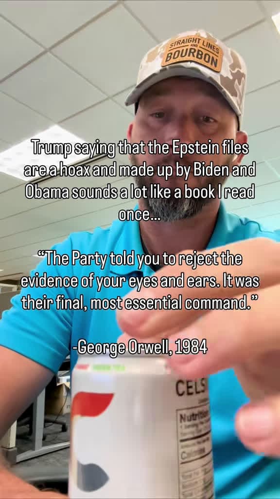 cover for Real life is mirroring fiction with Trump, lawsuits, and controversy! 🕵️‍♂️ #Trump #Epstein #Orwellian #PoliticalDrama