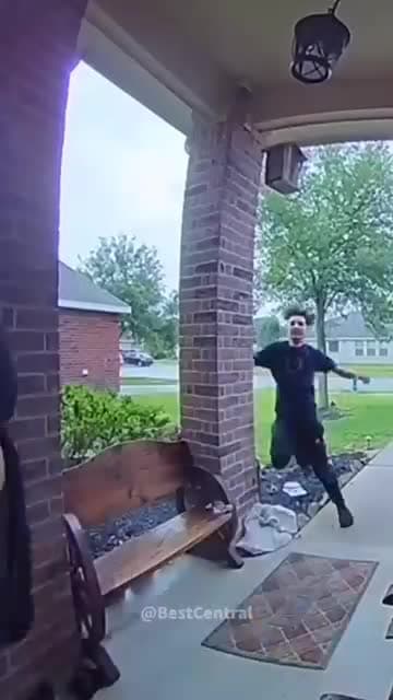 cover for Bully chases kid into his home then quickly finds out…