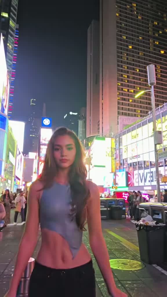 cover for 2AM in Times Square and my shirt just ripped! 💔🌃 #NYC #TimesSquare #NYFW