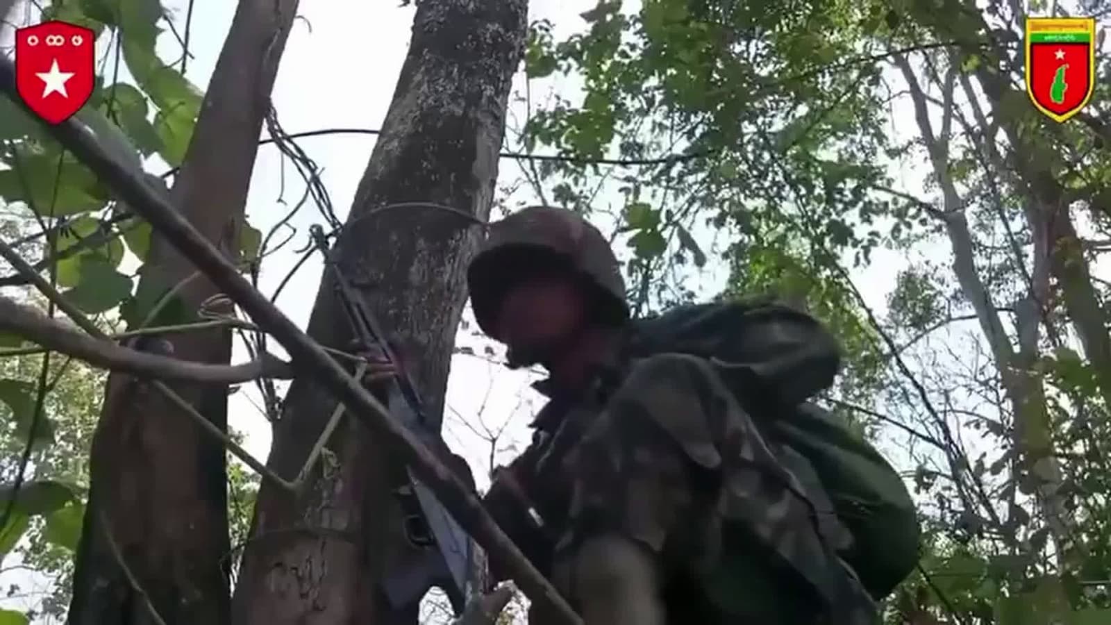 cover for Incredible survival: PDF fighter in Sagaing Region hit in helmet by a Tatmadaw bullet and lives to fight another day! 🎯 #MyanmarConflict #Sagaing #FreedomFighters #PDF #Survival