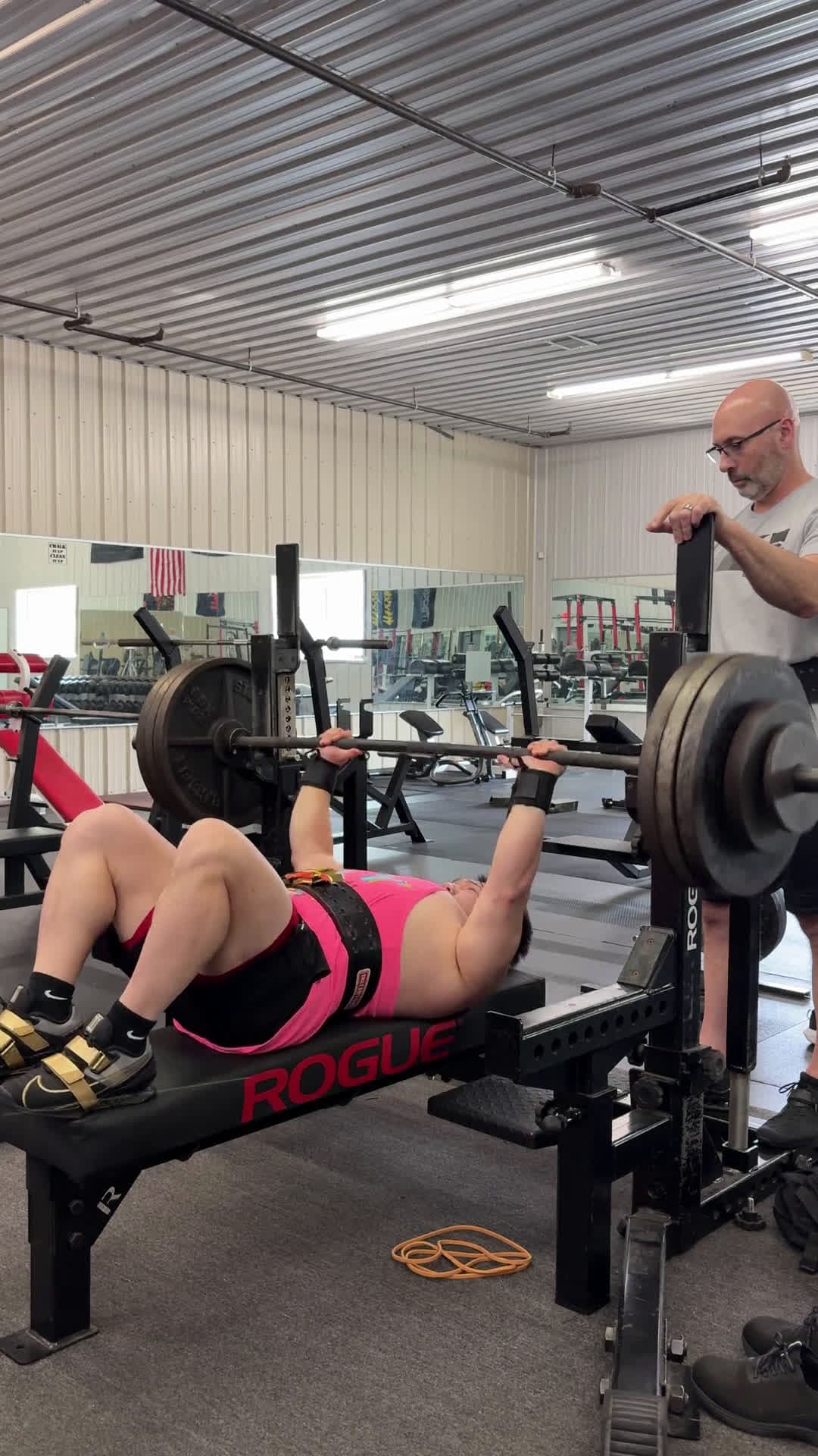 cover for 375 lb bench at 185 lb bodyweight - insane strength! 💪🔥 #BenchPress #Powerlifting #Strength #PR