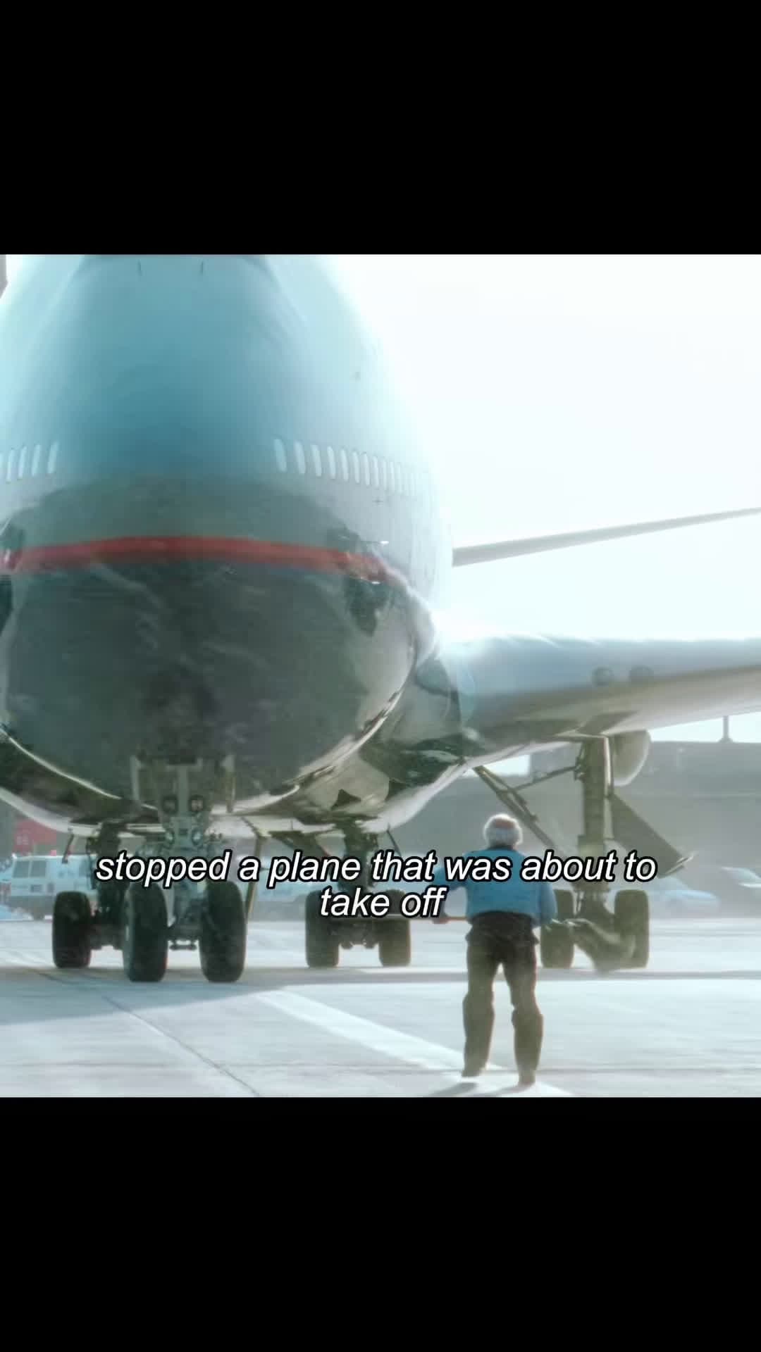 cover for #FavMovieClip The old man used a broom to intercept the plane that was about to tak