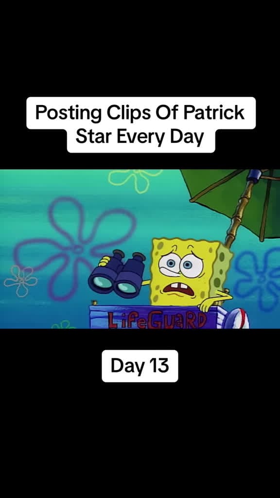 cover for Day 13 and I'm sinking fast—can I make it to shore? 🌊😱 #patrickstar #patrickisthestar #fyp