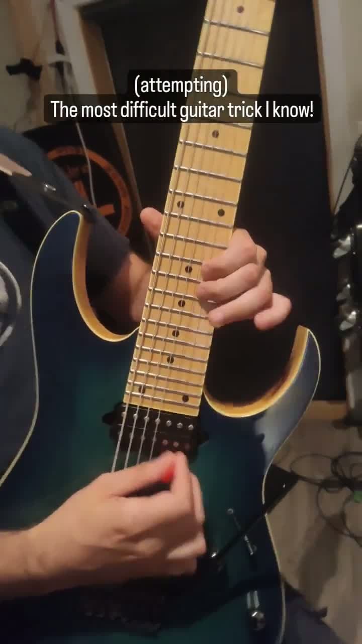 cover for Mastering the hardest guitar trick ever! 🎸🔥 #GuitarSkills #GuitarTrick #MusicMagic