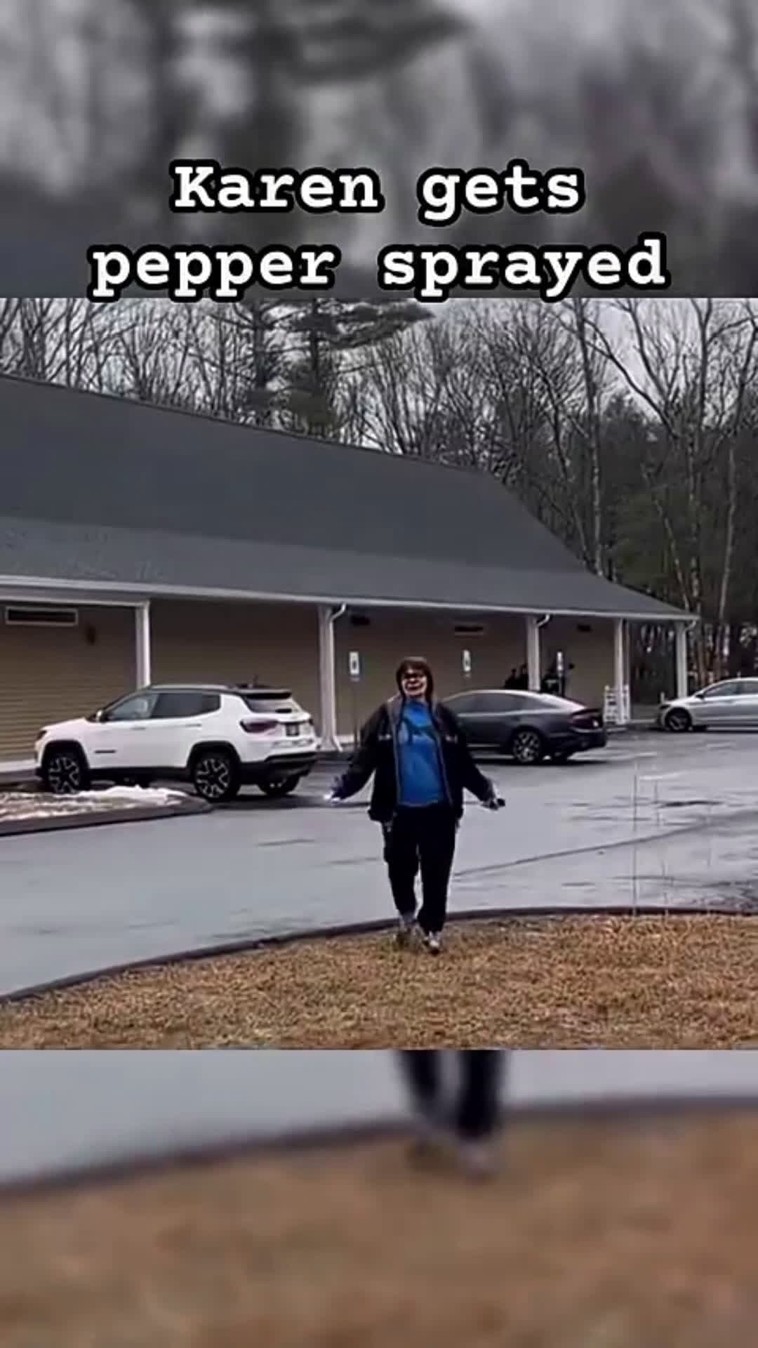 cover for Karen gets pepper sprayed #karen #pepperspray #selfdefense 