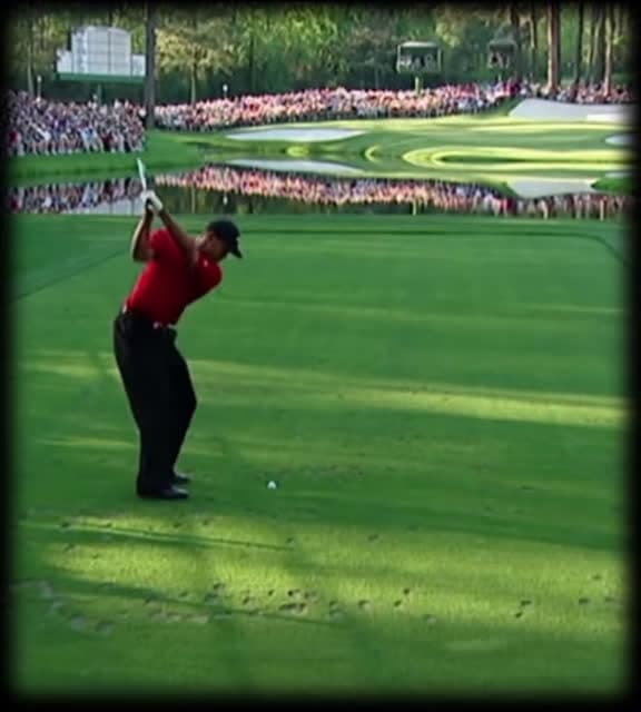 cover for Witness the greatest shot in golf history! 🏌️‍♂️⛳️ #TigerWoods #TheMasters #GolfMagic