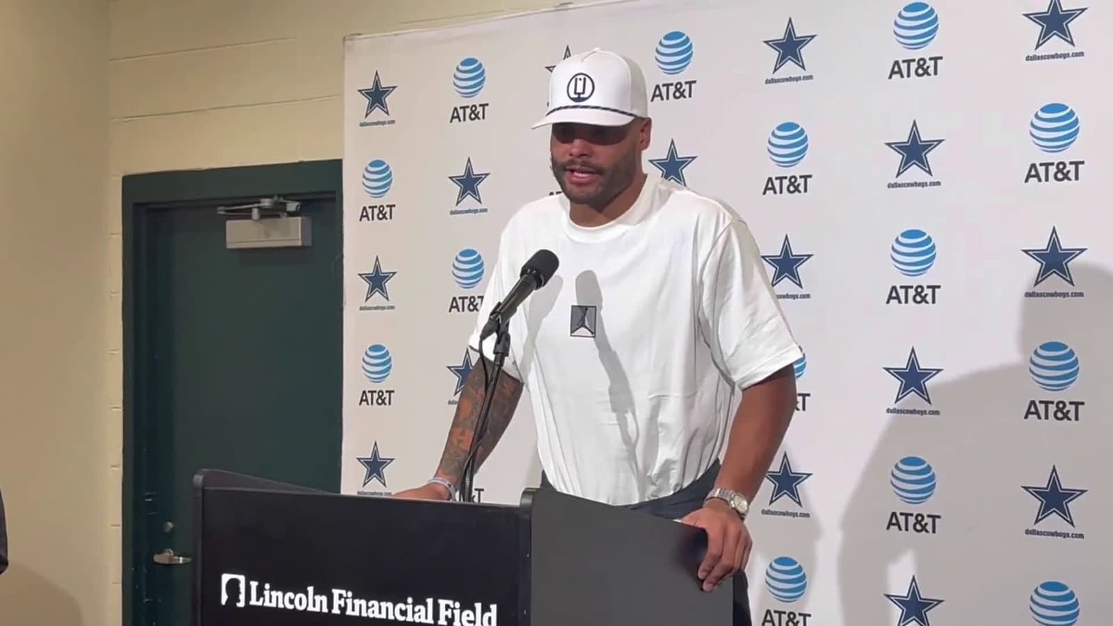 cover for Dak Prescott: “I wasn’t aiming to spit on him, and I don’t want anyone out of the game.” #NFL #DakPrescott #Respect #Sportsmanship 🏈