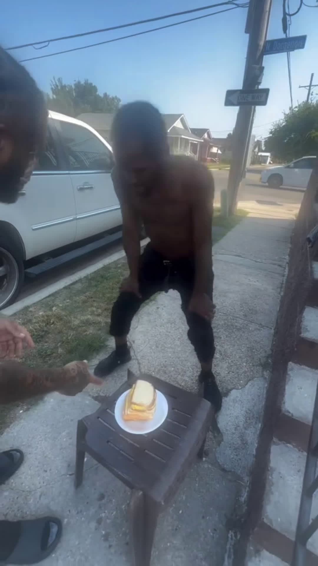 cover for Uncski Can’t Hang Man 😂 #mustardchallenge #mustardsandwich #fypシ #foryou #explorepage #donttrythisathome #comedy #neworleans #mustardmood #eatit