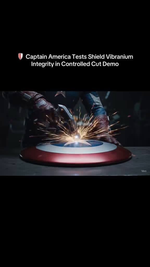 cover for Captain America pushes Vibranium to the limit in a controlled shield test — will it survive the cut? 🛡️💥 #CaptainAmerica #Vibranium #ShieldTest #Marvel #MCU
