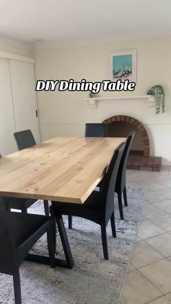 cover for Built our own dining table for way less than $1k—thanks Bunnings! 🔨 #DIYProject #YoungParents #BunningsDIY