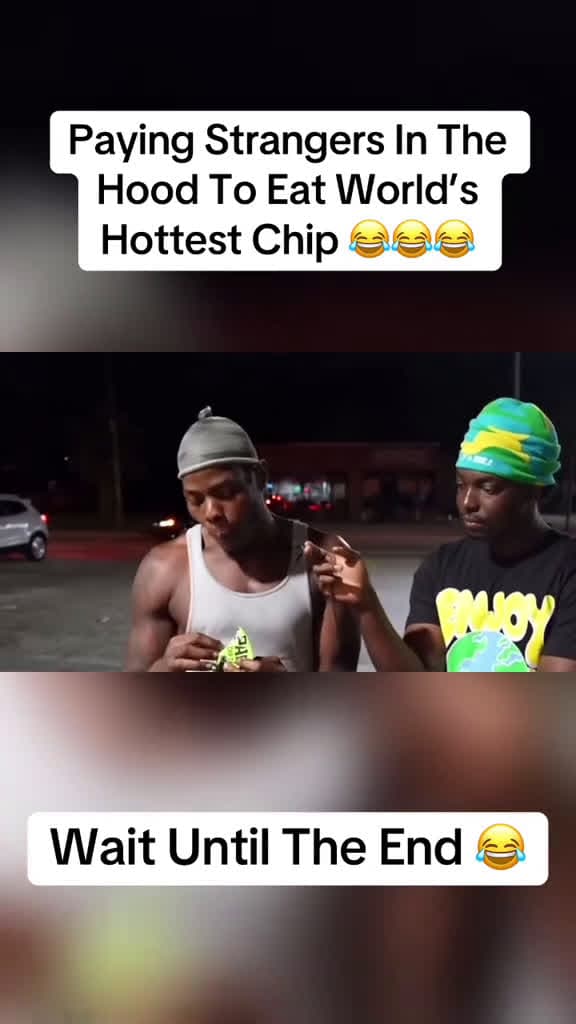 cover for Paying strangers 40 dollars to eat the worlds hottest chip Paqui chip. Like and f 08575 #us