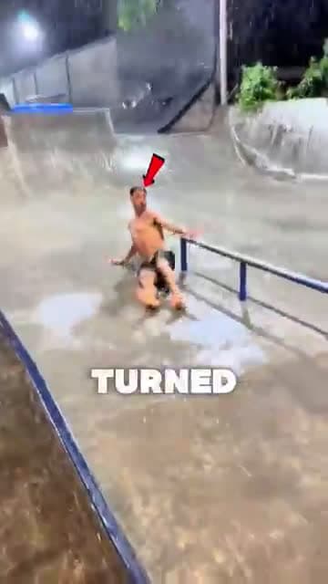 cover for POV the skatepark is flooded