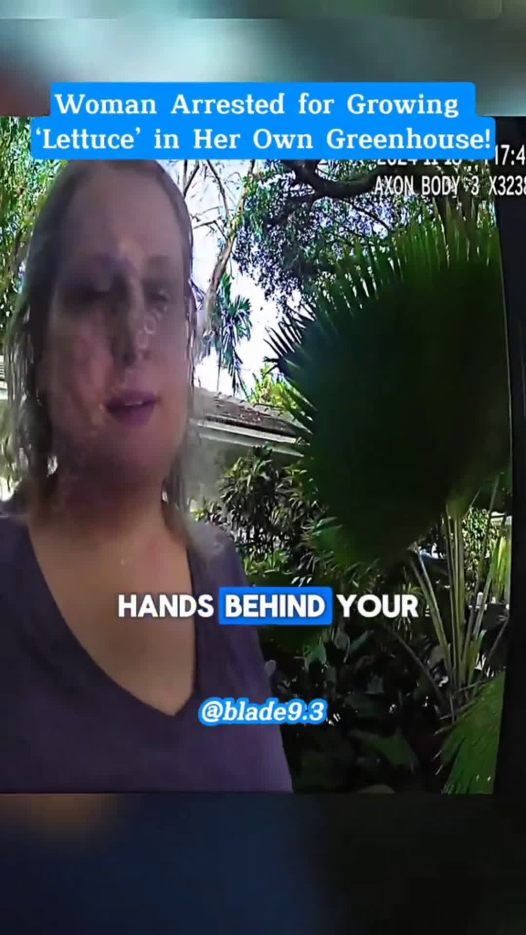 cover for A woman was growing lettuce in her backyard The cop called#scoopz#fyp