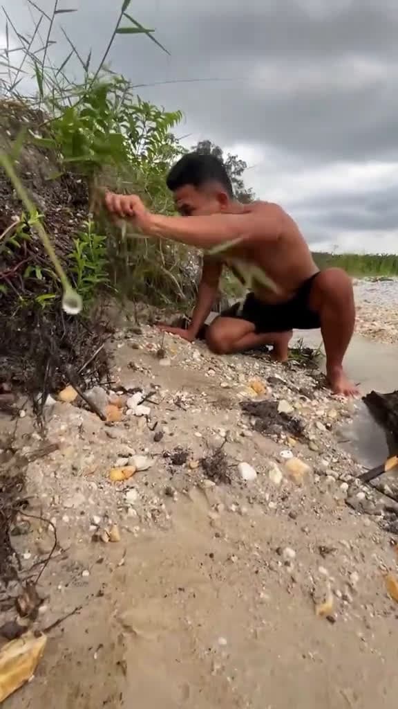 cover for Looking for gold and panning for gold buried in river walls goldpanning mininggold goldhun 56811 #trending