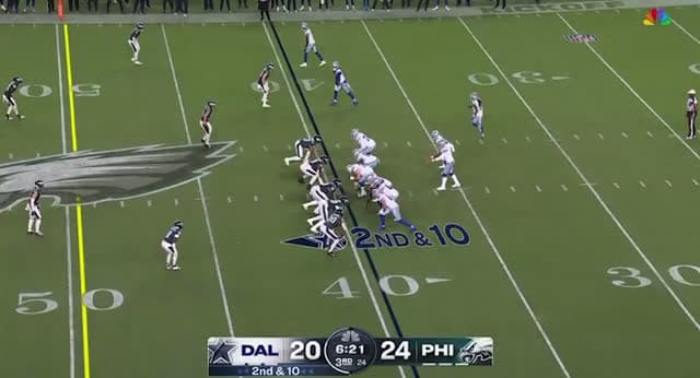 cover for Miles Sanders breaks free for an electrifying 49-yard run! 🏈💨 #NFL #FootballHighlight #MilesSanders